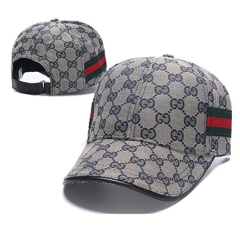 grey gucci hat.